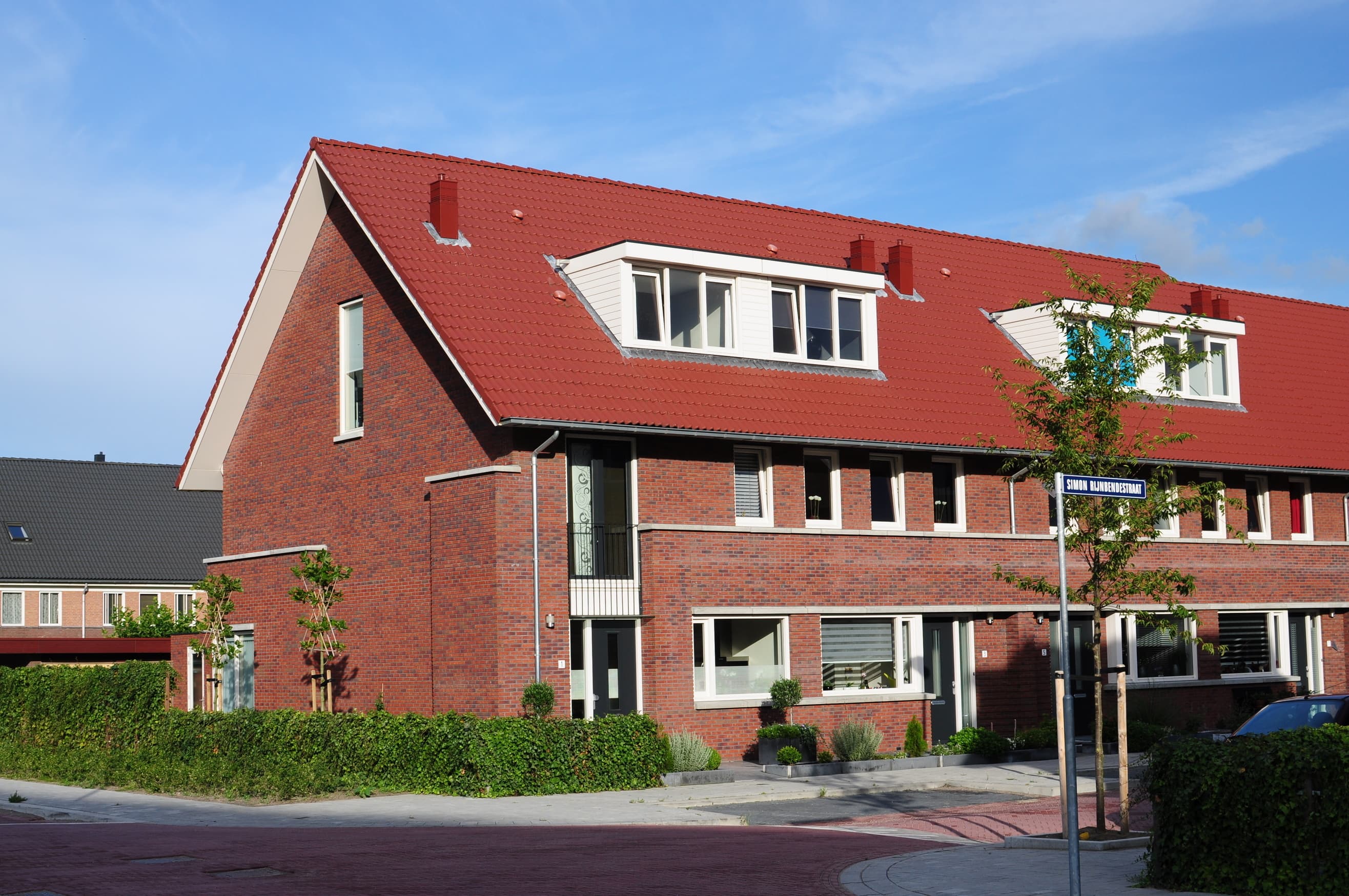 Hoekwoning met extra buitengevel